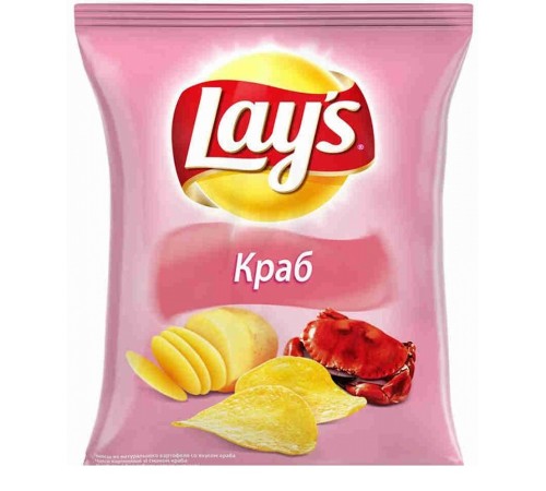 Лейс  70 г*25 чипсы Краб