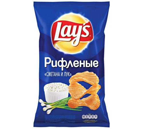 Лейс  70 г*25 чипсы Сметана/Лук