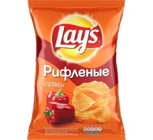 Лейс  70 г*25 чипсы Паприка/рифленые/