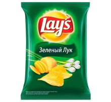 Лейс  70 г*25 чипсы Зеленый лук