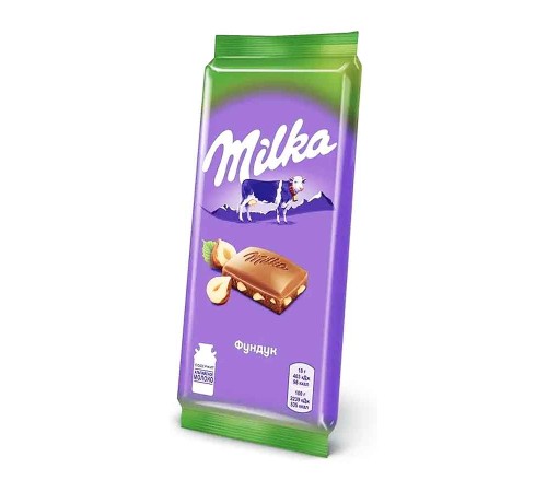 Милка шоколад 80гх20шт. Фундук дробленный