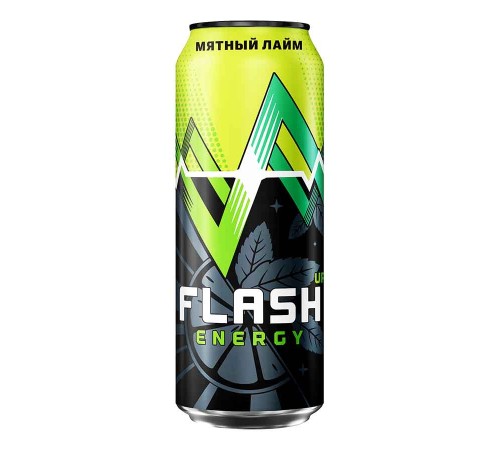 Энергетический напиток Флеш ап Энергия 0,45л*24 ж/б Мятный лайм