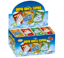 Шипучие конфеты Газировка со вкусом апельсина,колы,лимона 7гр*30*(20бл.) ZVN ТМ