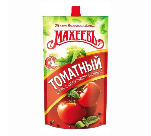Кетчуп Махеевъ дой-пак 500г*10 Томатный