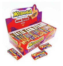 Жевательная конфета Канди Клаб 10гр*50*(12бл) Жевамба Super tatоо Кола