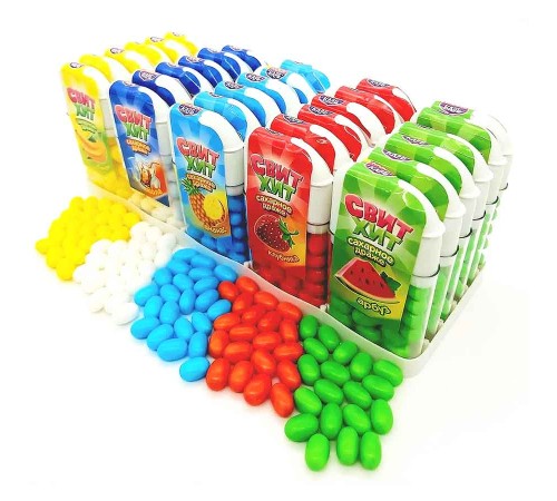 Сахарное драже Канди Клаб 12гр*30*(24бл) Свит ХИТ Ассорти