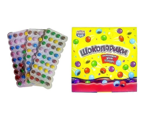 Шоколадное драже Канди Клаб 20гр*24*(12бл) Шоколарики на блистере