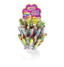 Карамель Канди Клаб 15гр*60*(6стендов) Лизунец Фруктовый твист  на палочке