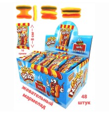 Мармелад Канди Клаб 10гр*48*(12бл) Crazy Хот дог