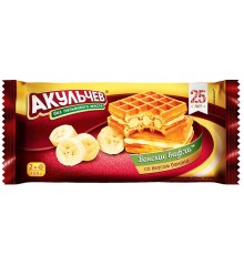 Вафли"Акульчев"Венские" 100г*22 Банан