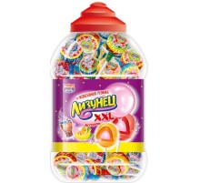 Карамель Канди Клаб 24гр*100*(6бан) Лизунец XXL на палочке с жев.резинкой