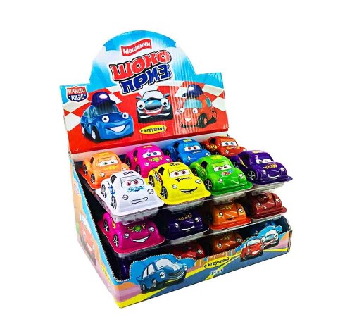 Печенье с шоколадной пастой Канди Клаб Шокоприз 12гр*24*(12бл) Машинки