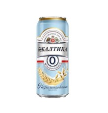 Балтика №0 Безалкогольный напиток пивной ж/б 0,45л*24 Пшеничное