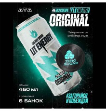 Энергетические напиток Лит Энерджи  0,45л*12 бан. Original ZERO