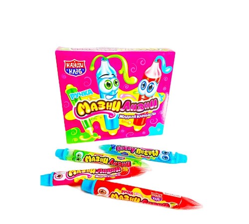 Жидкая конфета Канди Клаб 20гр*30*(12бл) Ручка Мазни Лизни