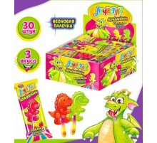 Карамель Канди Клаб Лучистик на неон.палочке 10гр*30*(12бл) Драконыч