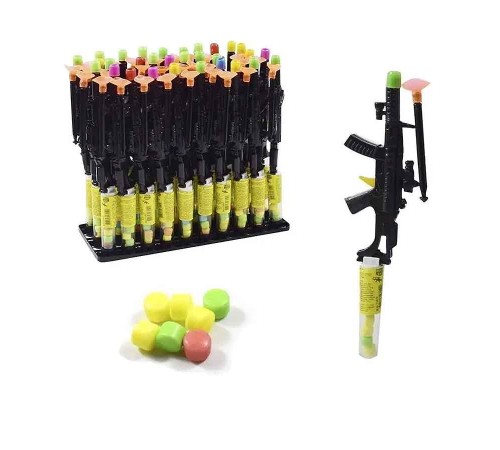 Игрушка в тубе Канди Клаб Драже  2гр*30*(12бл) Super Gun