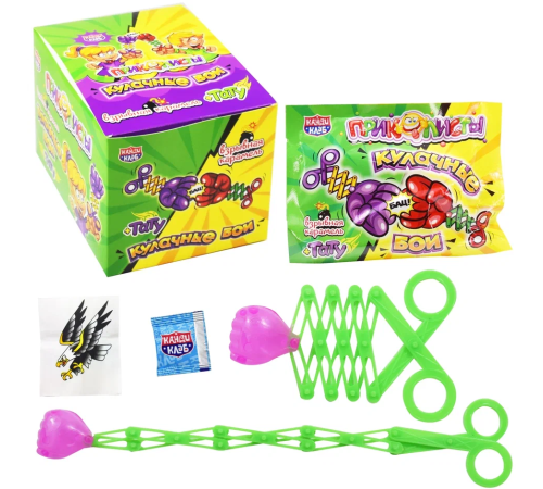 Карамель Канди Клаб Взрывная  1гр*30*(12бл) Приколисты Кулачные бои с тату