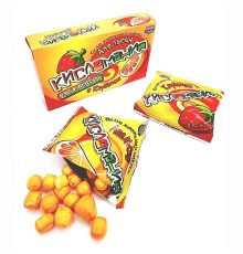 Жевательная конфета Канди Клаб 14гр*30*(12бл) Кисломания Дабл фрукт Апельсин и клубника