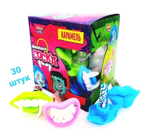 Карамель Канди Клаб  3,5гр*30*(12бл) Прикольная Соска