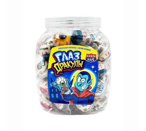 Мармелад Канди Клаб 15гр*60*(8бан) Глаз Дракулы с кислой начинкой