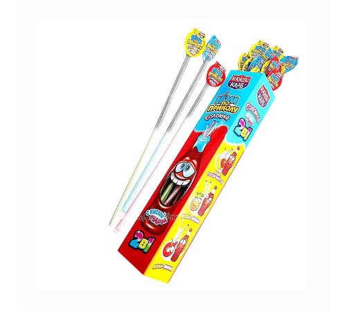 Соломка с кислой пудрой Канди Клаб 12гр*48*(12бл) Кола по Приколу