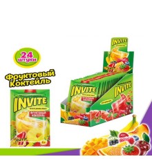 INVITE  растворимый напиток 5гр*24*(8бл) Фруктовый коктейль