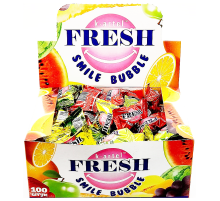 Жевательная резинка Канди Клаб Дражированная  *100*(20бл) Fresh Smile Bubble Ассорти
