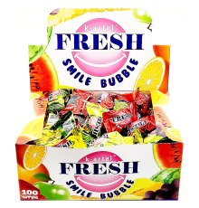 Жевательная резинка Канди Клаб Дражированная  *100*(20бл) Fresh Smile Bubble Ассорти