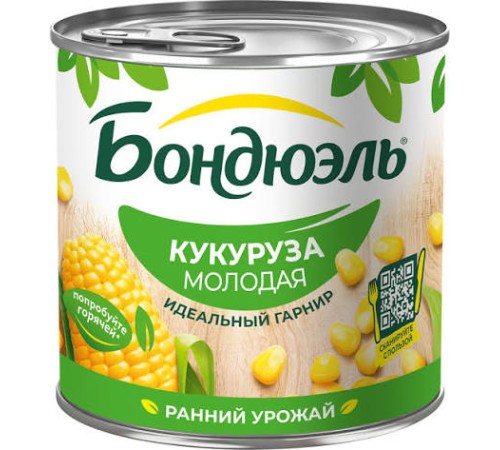 Кукуруза "Бондюэль" молодая  425мл*12