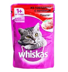 ВИСКАС 75г*28  паштет говядина/печень