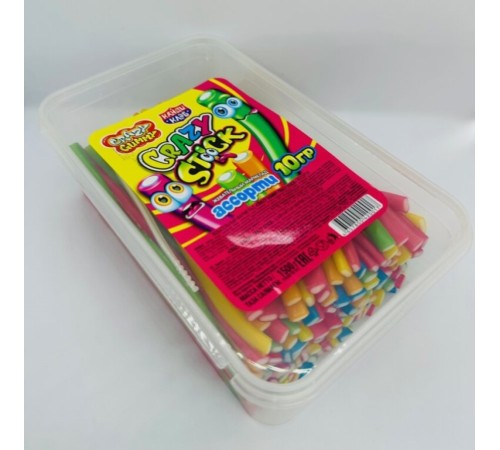 Мармелад Канди Клаб Crazy Gummy Crazy STICK 10гр*150*(8бан) Ассорти