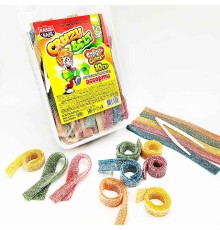Мармелад Канди Клаб Crazy Gummy Crazy Belt 10гр*150*(8бан) Ассорти в кислой обсыпке