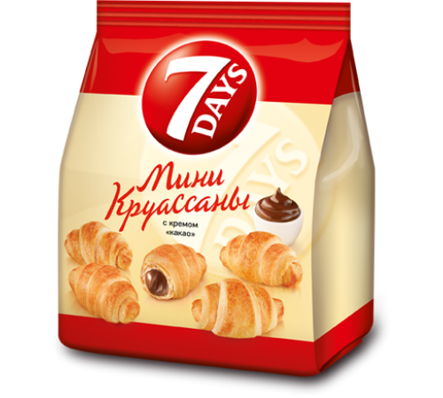 Мини-Круассаны 7-DAYS 265г*10 Какао