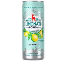 Боржоми LIMONATI напиток с соком и природной водой газир. ж/б 0,33л*12 Цитрус