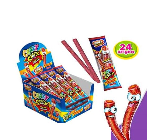 Мармелад Канди Клаб Crazy Gummy Crazy STICK 20гр*24*(12бл) Кола