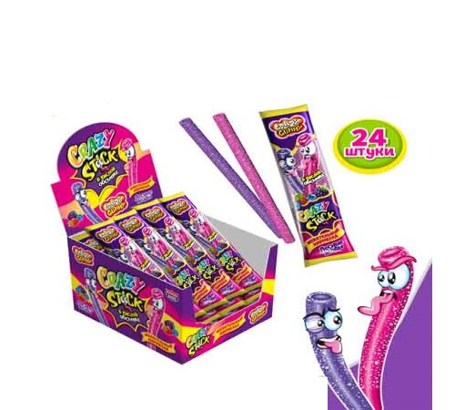 Мармелад Канди Клаб Crazy Gummy Crazy STICK 20гр*24*(12бл) Лесная ягода