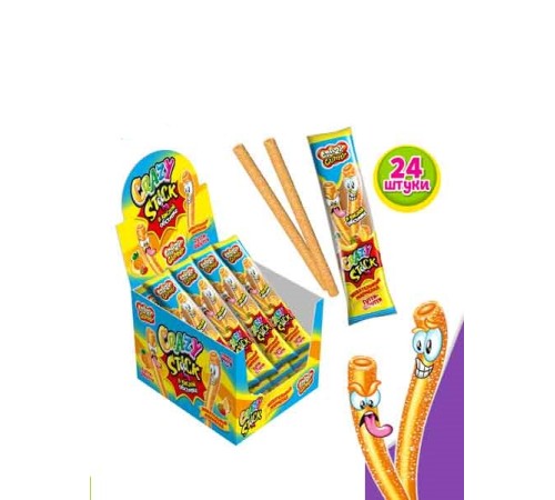 Мармелад Канди Клаб Crazy Gummy Crazy STICK 20гр*24*(12бл) Тутти-фрутти
