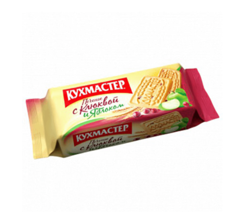 Печенье Кухмастер 170гр*24 С Клюквой и Яблоком