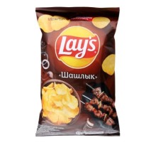 Лейс  140 г*19 чипсы Шашлык