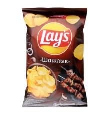 Лейс  140 г*19 чипсы Шашлык