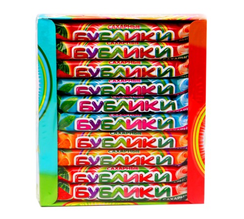 Сахарное драже Канди Клаб 23гр*20*(18бл) Сахарные Бублики