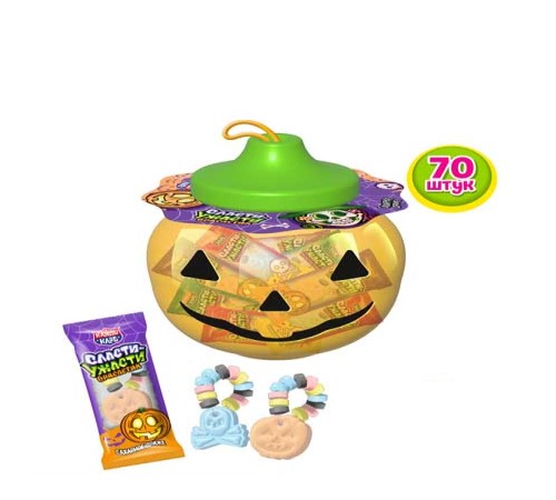 Сахарное драже Канди Клаб 12гр*70*(6 бан.) Браслетик Сласти-Ужасти