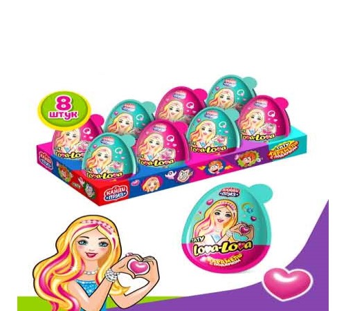 Карамель Канди Клаб В наборе с подарком 45гр*8*(6бл) Канди Приз Lova-lova