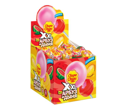 Чупа-Чупс ХХL Арбуз Дыня 29гх40*(12бл)