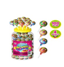 Карамель Канди Клаб 14гр*100*(6бан) Лизунец на палочке