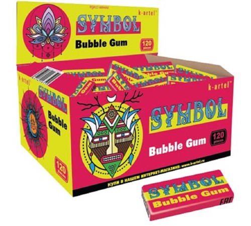 Жевательная резинка Канди Клаб не Дражированная  *120*(10бл) Symbol