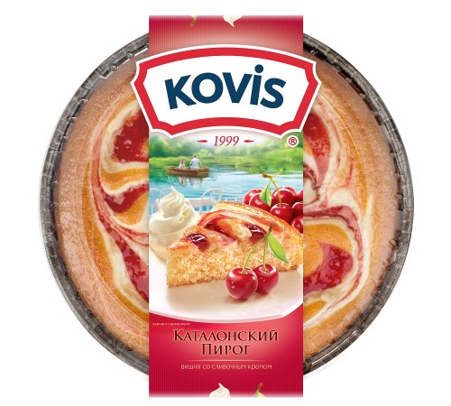 Пирог Каталонский  Ковис 400гр*6 Вишневая начинка