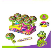 Карамель Канди Клаб Лизунец MAXI 112гр*24* Змейка-Злодейка