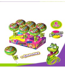 Карамель Канди Клаб Лизунец MAXI 112гр*24* Змейка-Злодейка